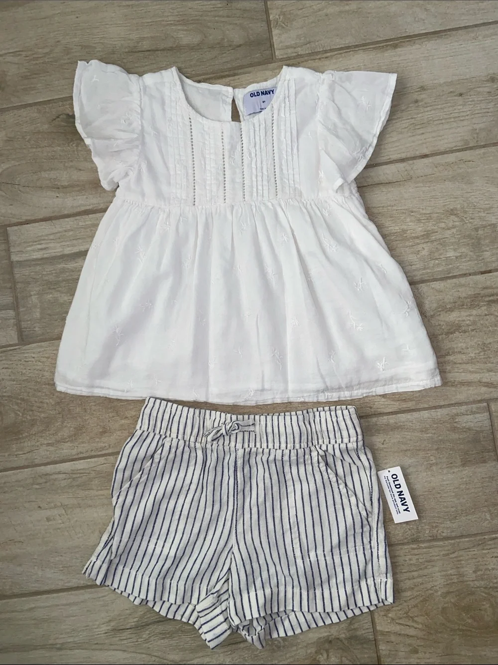 Gap Kids Pink Pineapple Sleeveless Dress Linen Shorts Crochet White Top 5T XS